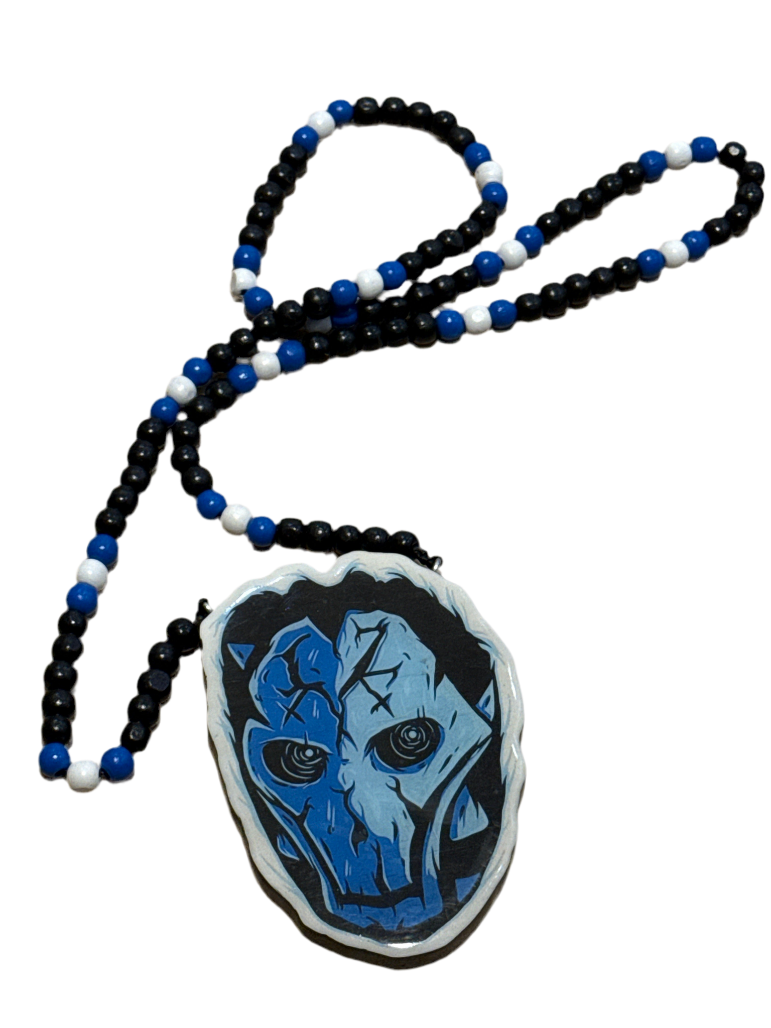 Masked Momento (Oak Pendant with Bead Necklace) Lyrizone