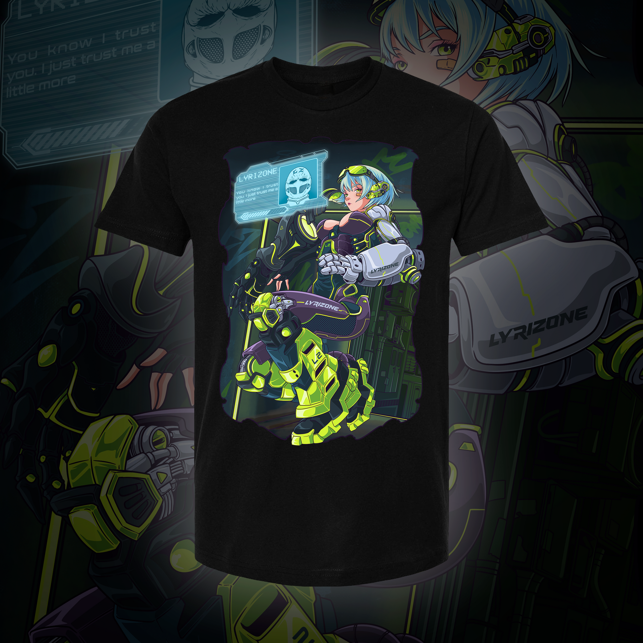 Cyber Attack (Tee Shirt) Lyrizone